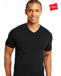 רביעיית חולצות V-NECK קלאסיק שחור/אפור