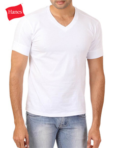 שלישיית חולצות V-NECK לבן